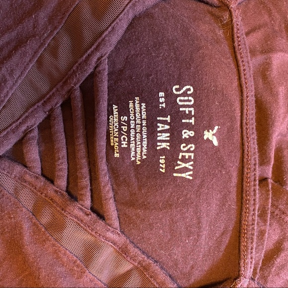 maroon american eagle tank top - Picture 5 of 5